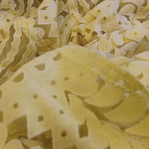 NWT Rabbit Rabbit Rabbit Yellow Lace Dress - Picture 13 of 13